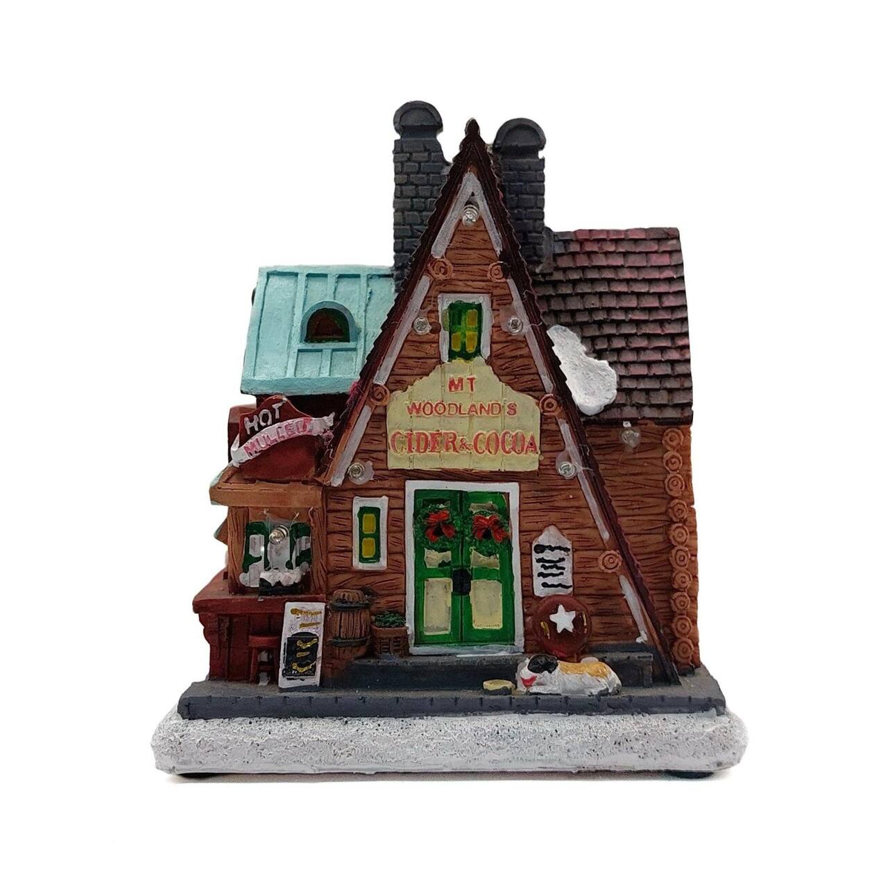 Wizardi 3" Christmas Village Wonderlands Cider & Cocoa Decoration